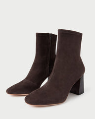 Loeffler Randall Women / Elise Brown Suede Stretch Bootie