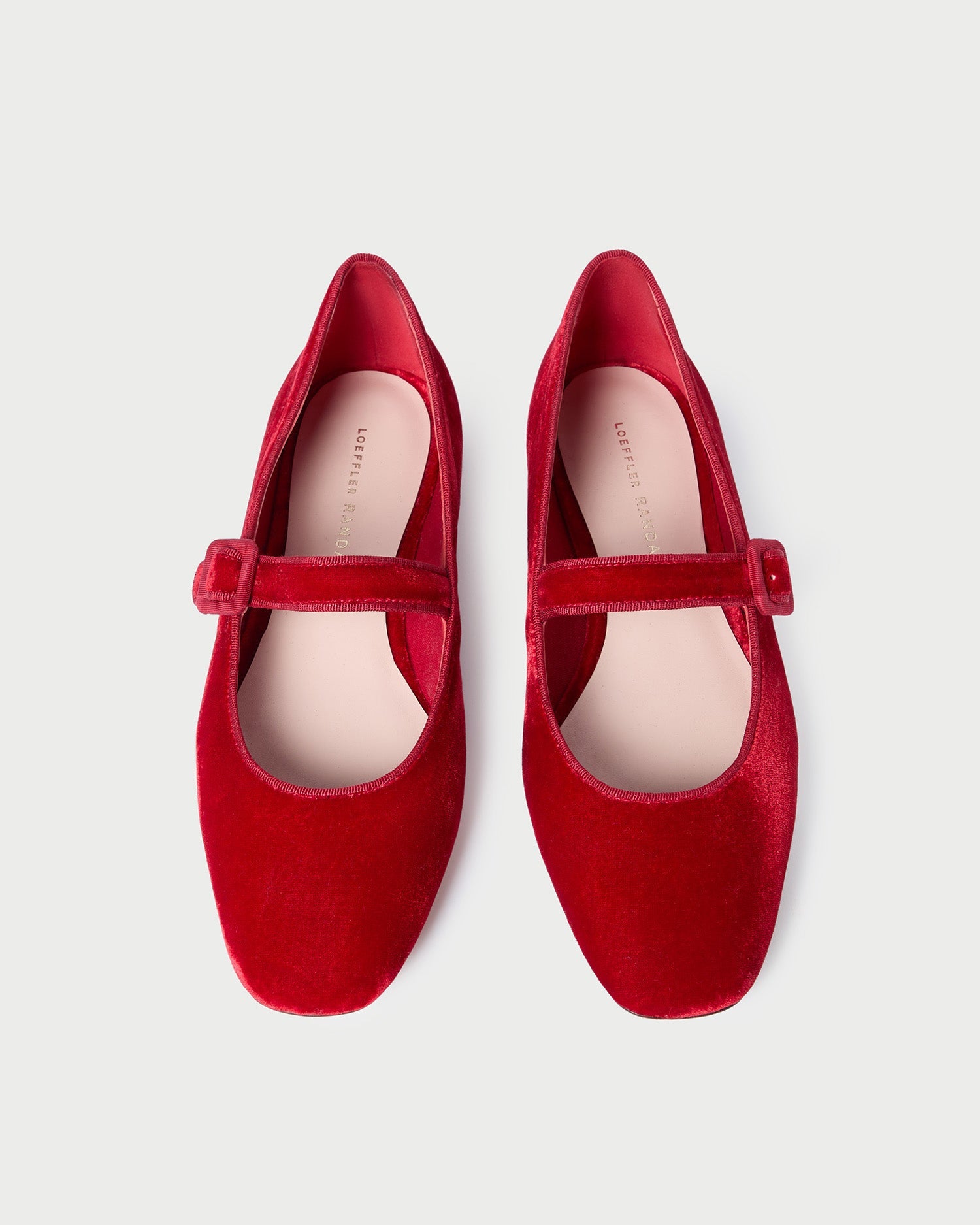 Loeffler Randall Women / Ginger Red Velvet Mary Jane