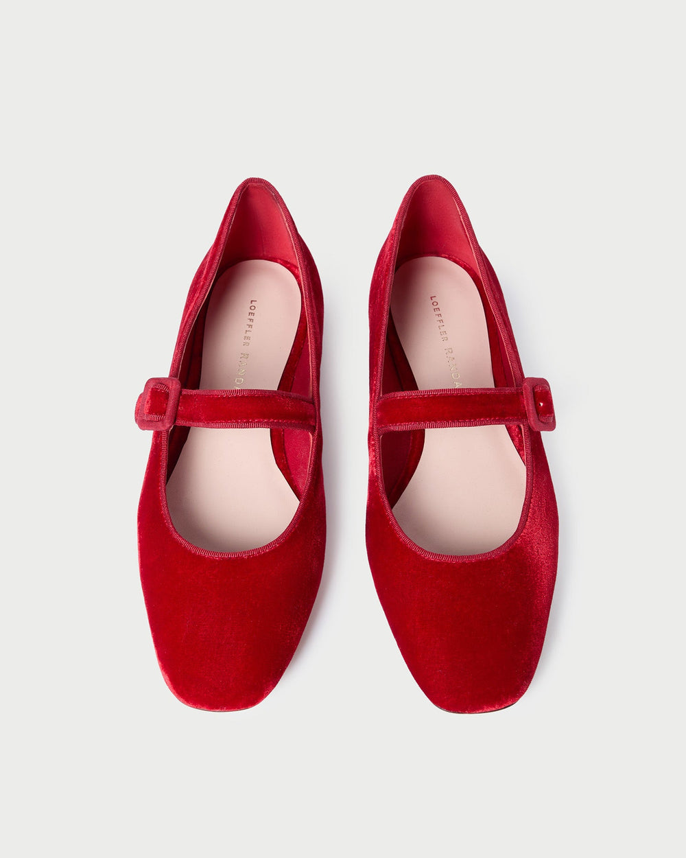 Loeffler Randall Women / Ginger Red Velvet Mary Jane