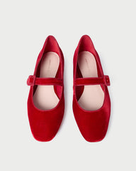 Loeffler Randall Women / Ginger Red Velvet Mary Jane