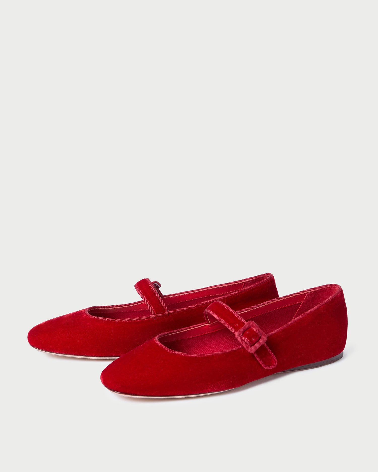 Loeffler Randall Women / Ginger Red Velvet Mary Jane