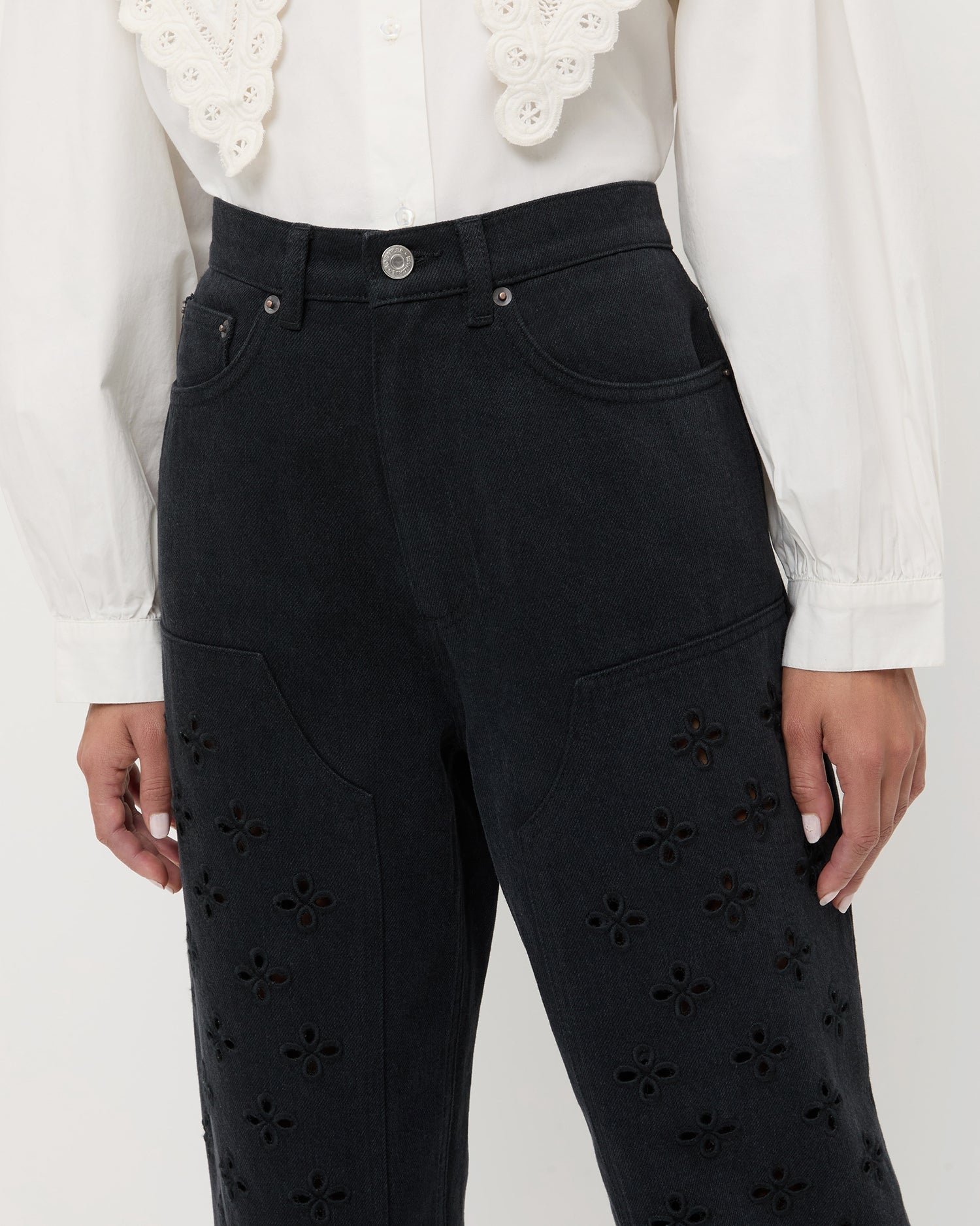 Loeffler Randall Women / Demi Embroidered Pant