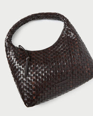 Loeffler Randall Women / Willow Chocolate Woven Hobo Bag