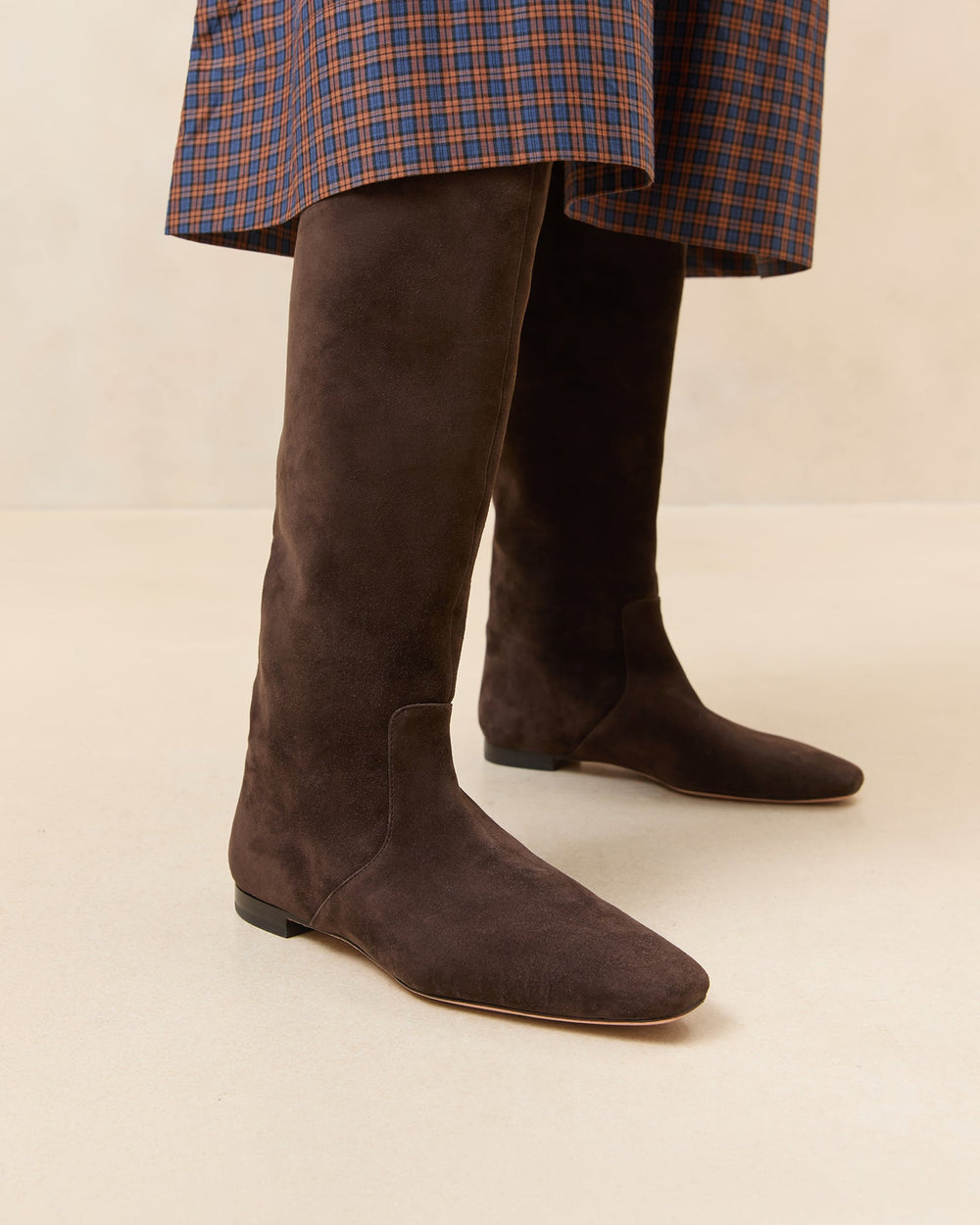Loeffler Randall Women / Lillian Brown Suede Tall Boot