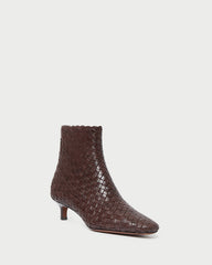 Loeffler Randall Women / Marcella Espresso Woven Ankle Boot