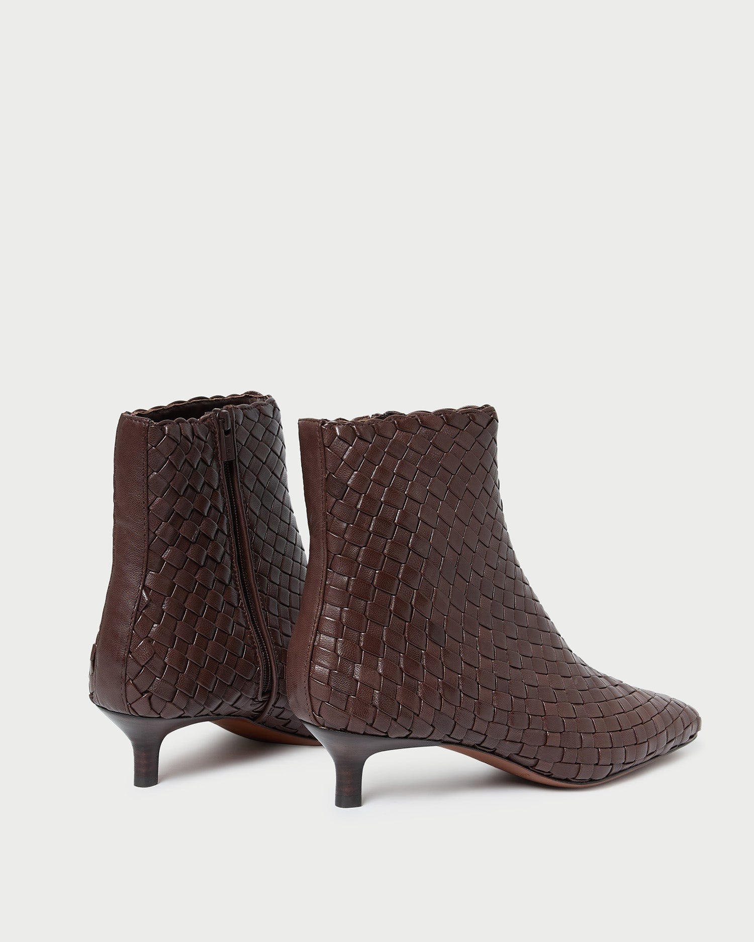 Loeffler Randall Women / Marcella Espresso Woven Ankle Boot