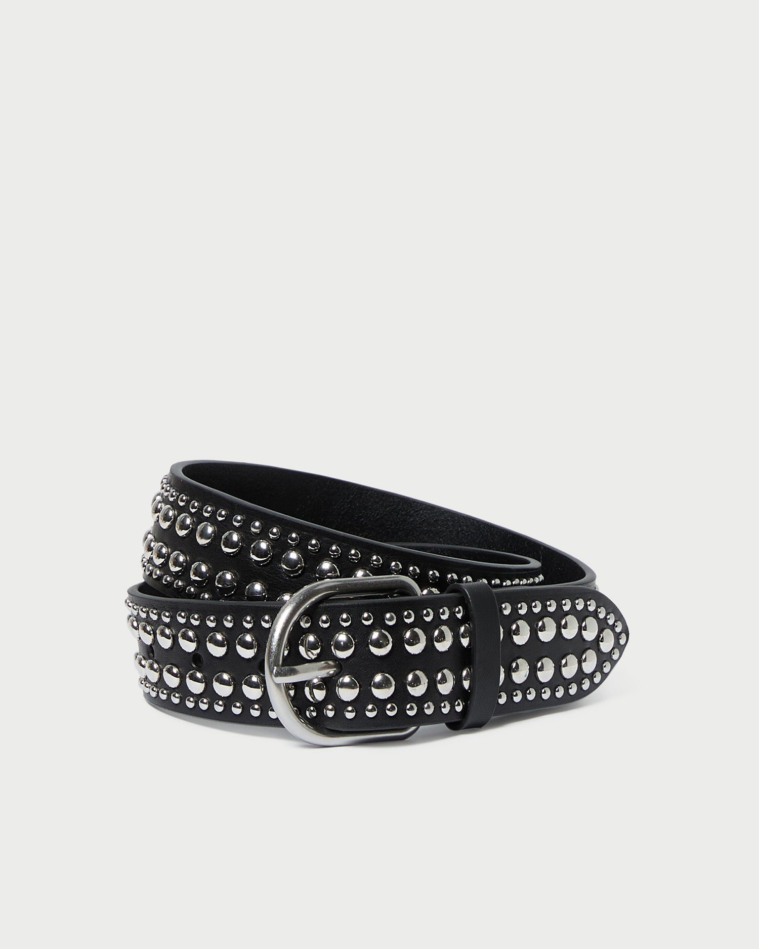 Loeffler Randall Women / Isaac Black/Silver Studded Belt