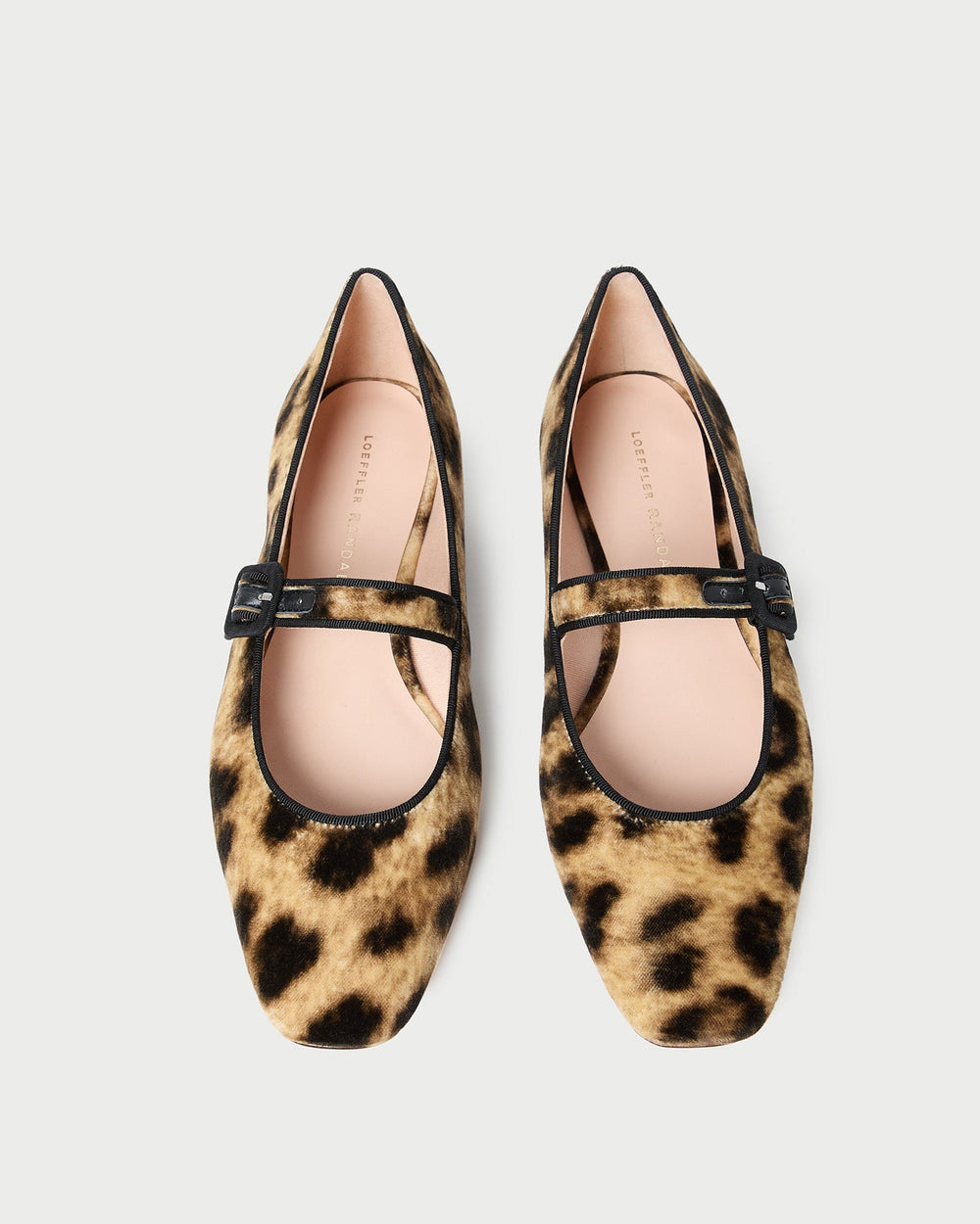 Loeffler Randall Women / Ginger Leopard Velvet Mary Jane