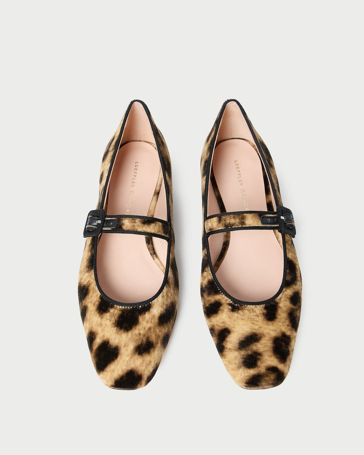 Loeffler Randall Women / Ginger Leopard Velvet Mary Jane