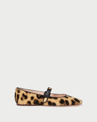 Loeffler Randall Women / Ginger Leopard Velvet Mary Jane