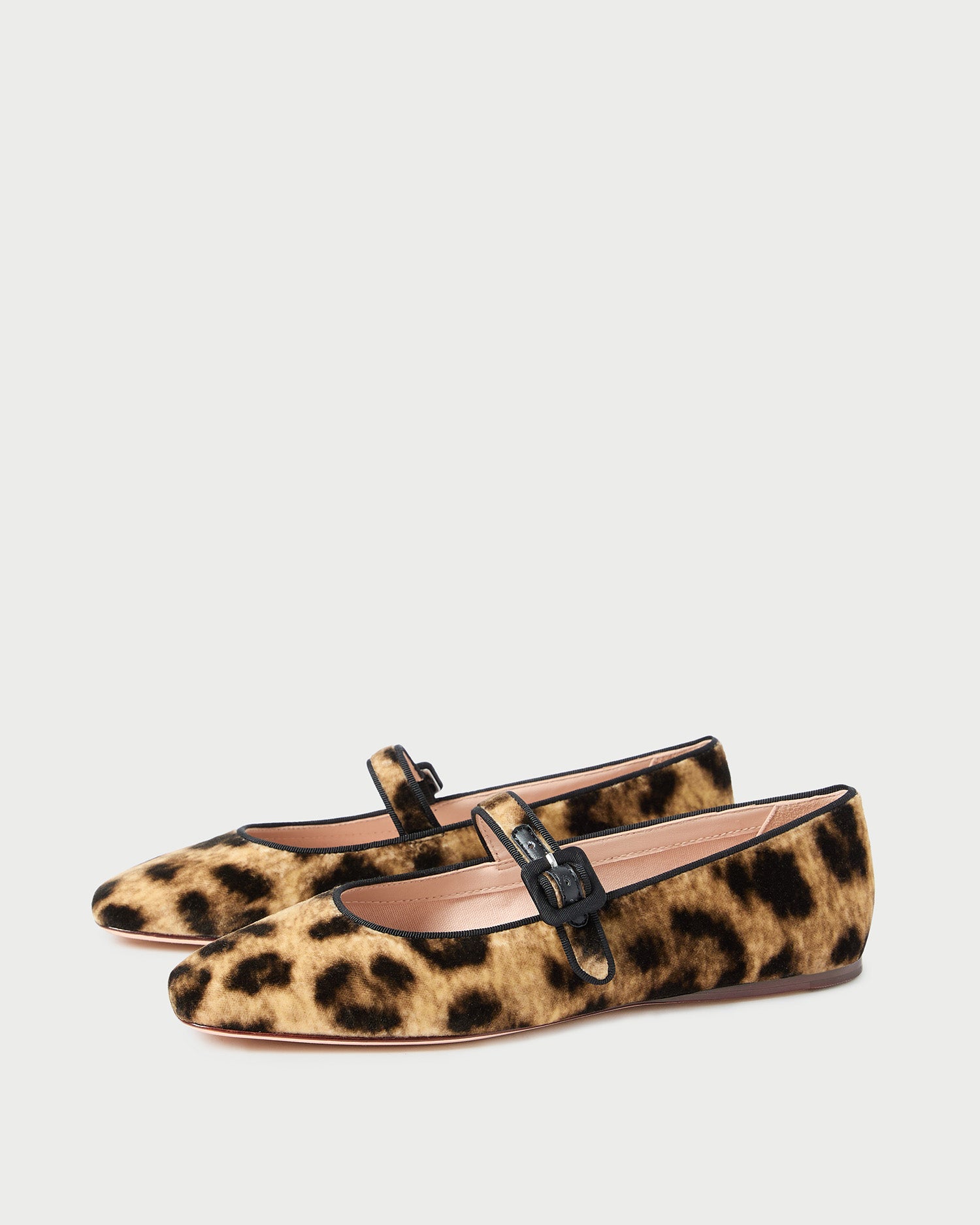 Loeffler Randall Women / Ginger Leopard Velvet Mary Jane