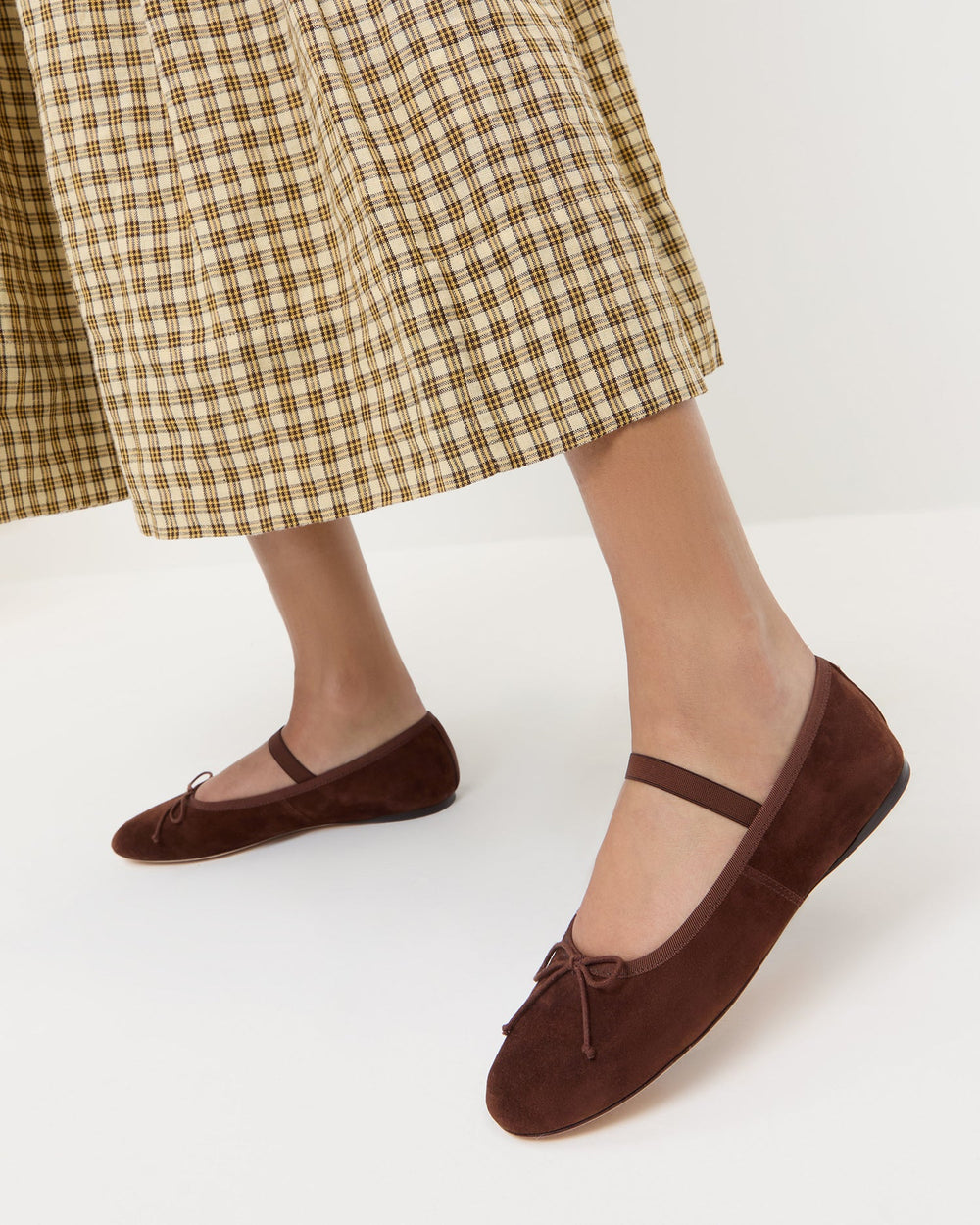 Loeffler Randall Women / Leonie Espresso Suede Ballet Flat