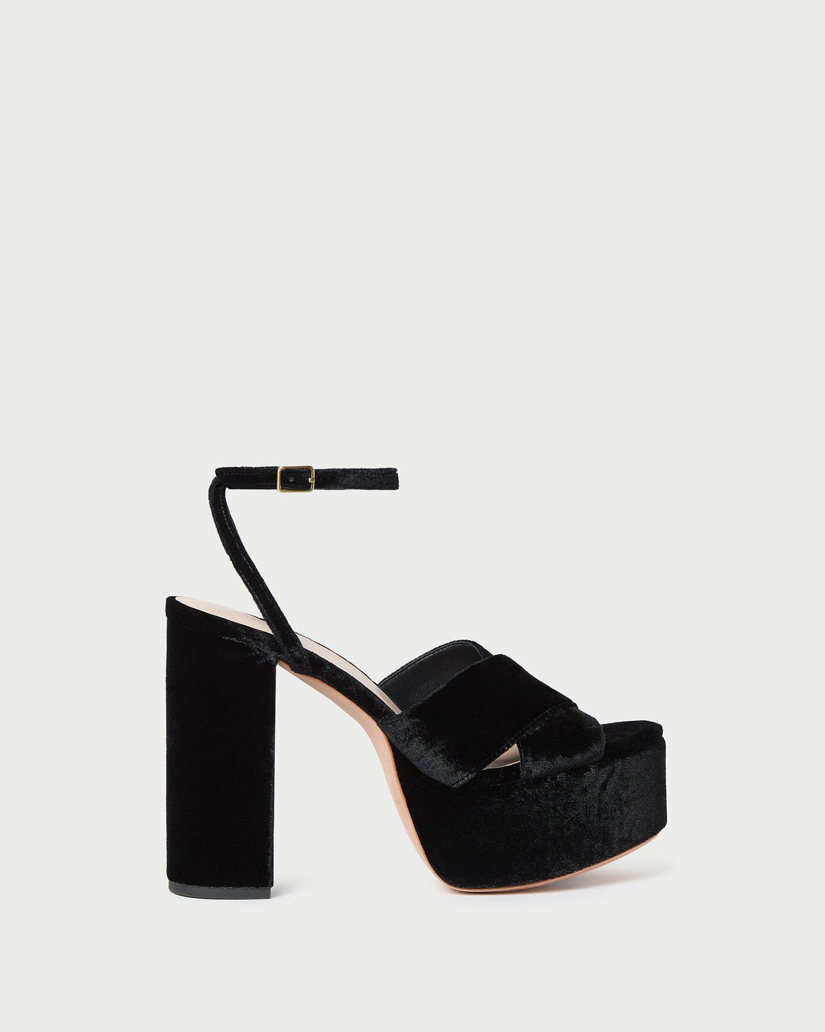 Loeffler Randall Women / Loretta Black Velvet Platform Sandal