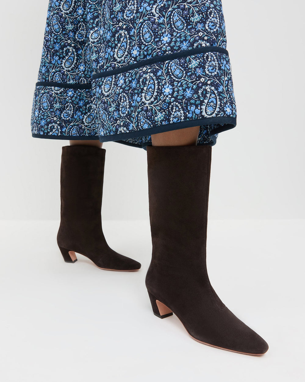 Loeffler Randall Women / Cleo Brown Suede Mid-Calf Boot