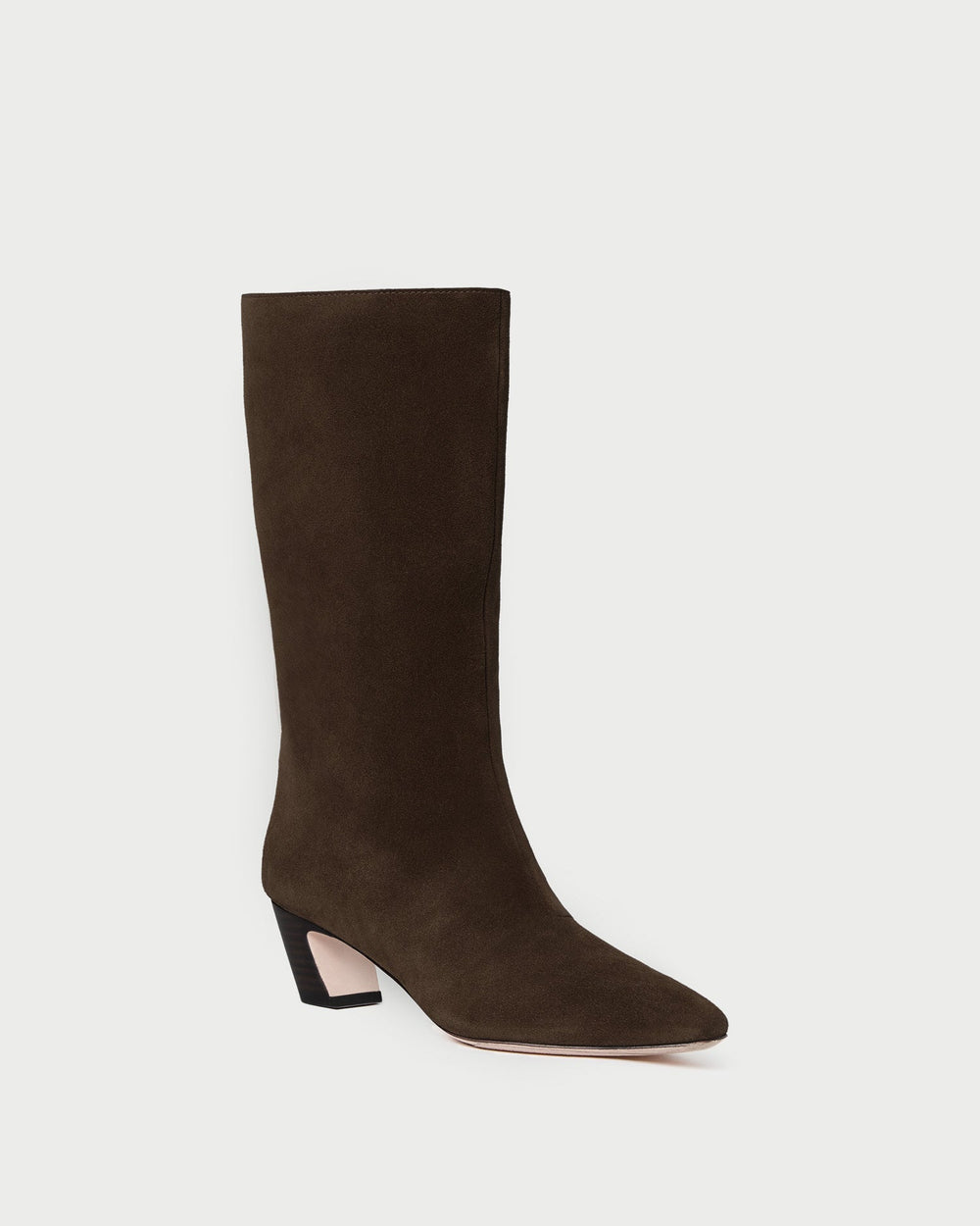 Loeffler Randall Women / Cleo Brown Suede Mid-Calf Boot