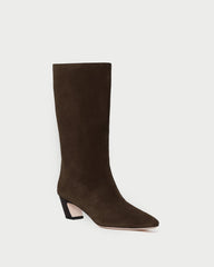 Loeffler Randall Women / Cleo Brown Suede Mid-Calf Boot