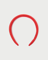 Loeffler Randall Women / Marina Red Moiré Puffy Headband