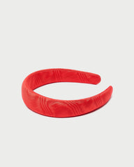 Loeffler Randall Women / Marina Red Moiré Puffy Headband