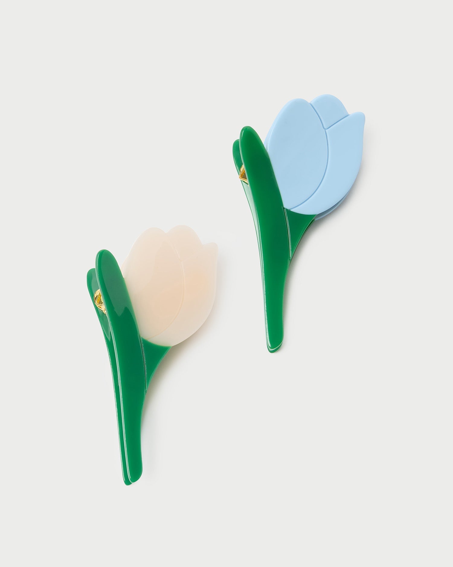 Loeffler Randall Women / Juniper Blue/Cream Multi Tulip Clip Set