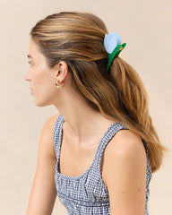 Loeffler Randall Women / Juniper Blue/Cream Multi Tulip Clip Set