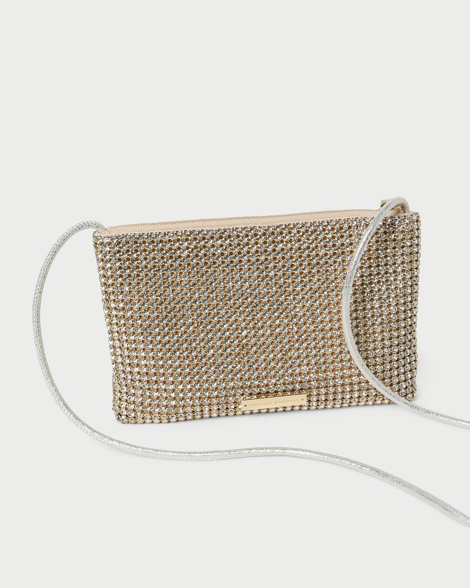Loeffler Randall Women / Yasmine Gold Diamanté Crossbody