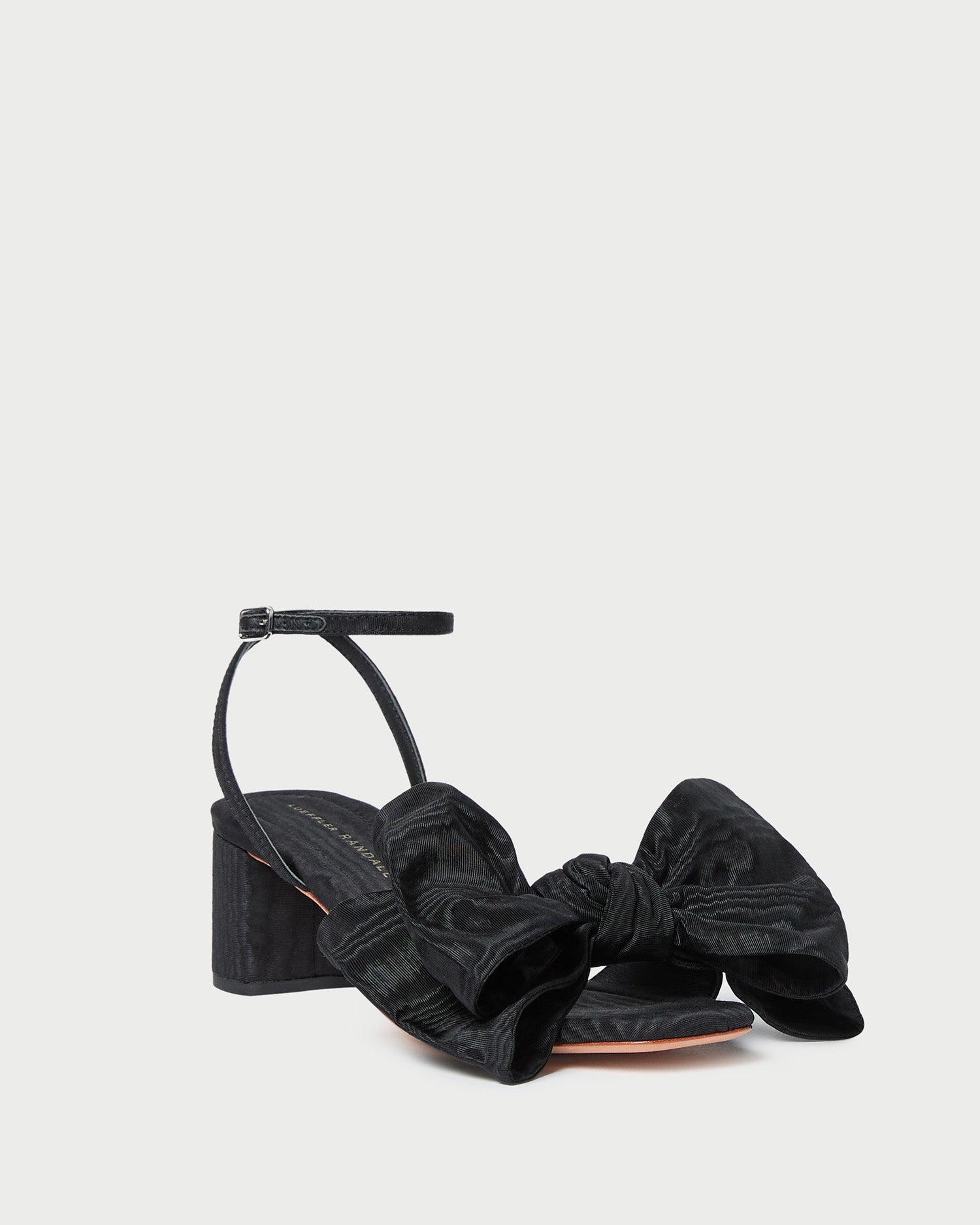 Loeffler Randall Women / Carmen Black Moiré Bow Sandal