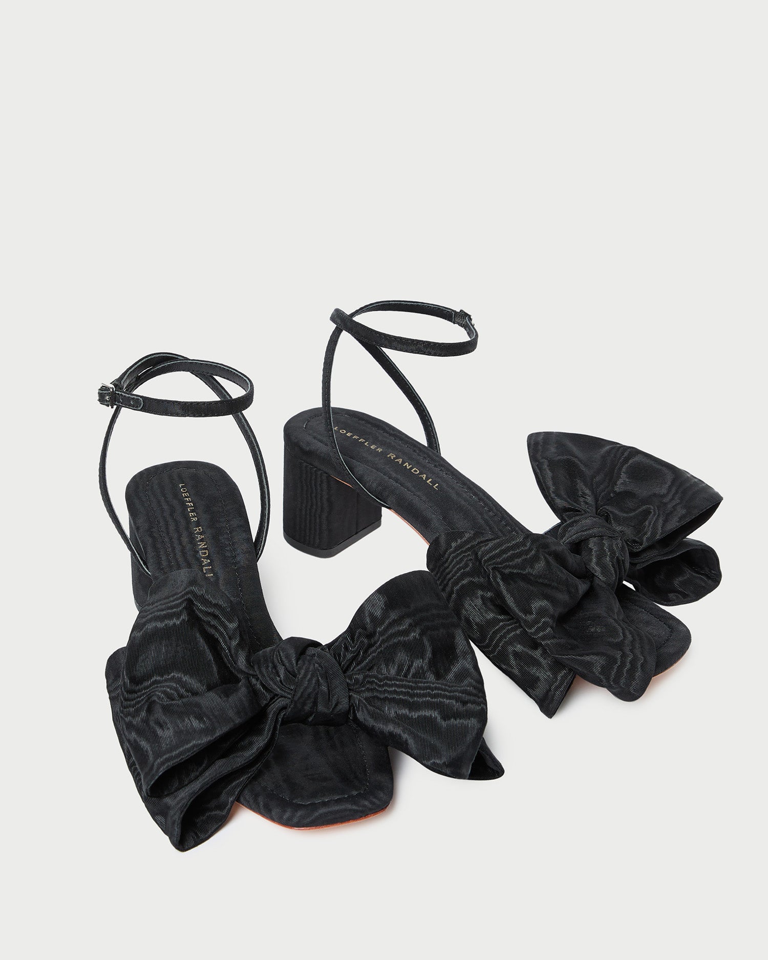 Loeffler Randall Women / Carmen Black Moiré Bow Sandal