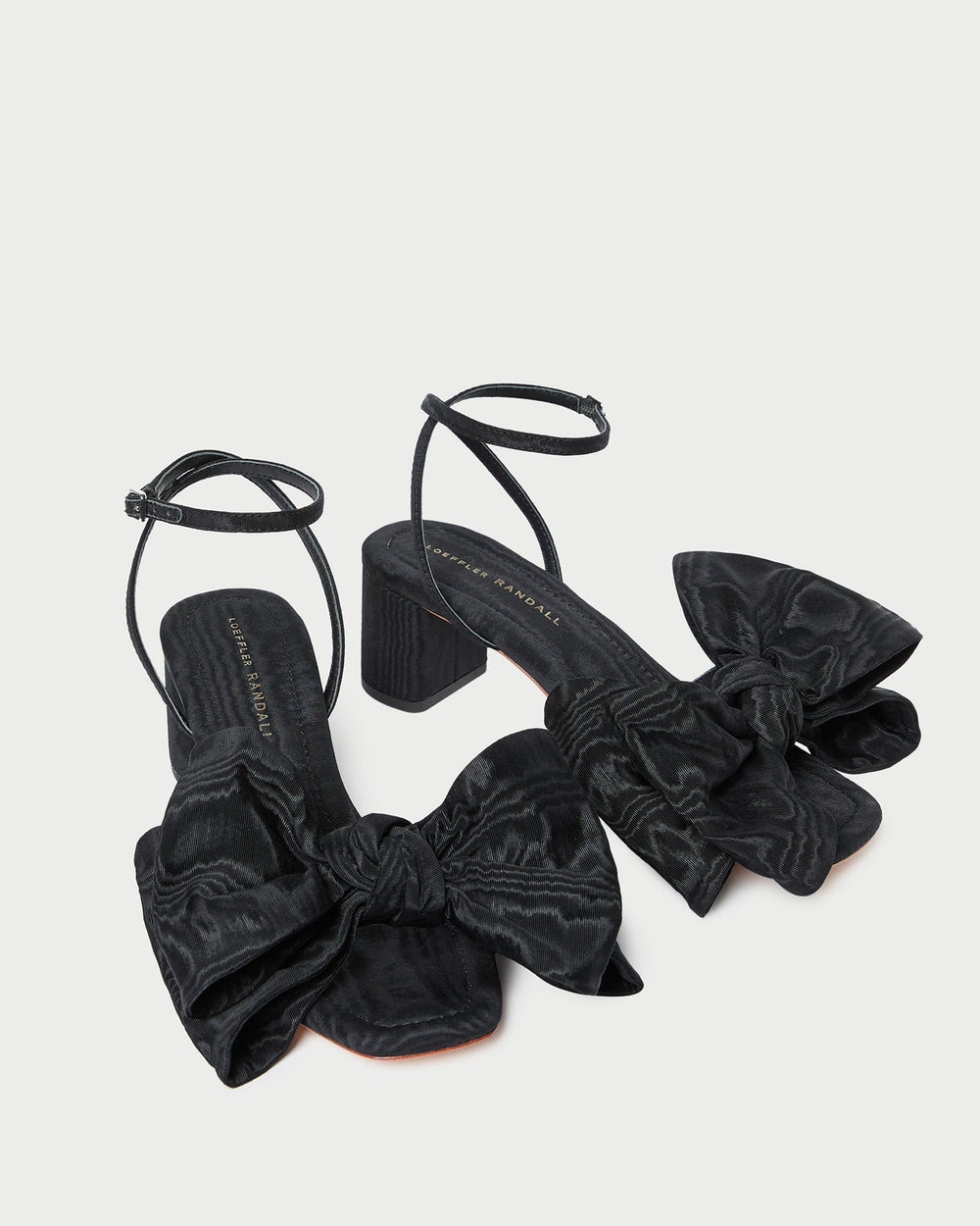 Loeffler Randall Women / Carmen Black Moiré Bow Sandal
