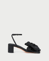 Loeffler Randall Women / Carmen Black Moiré Bow Sandal