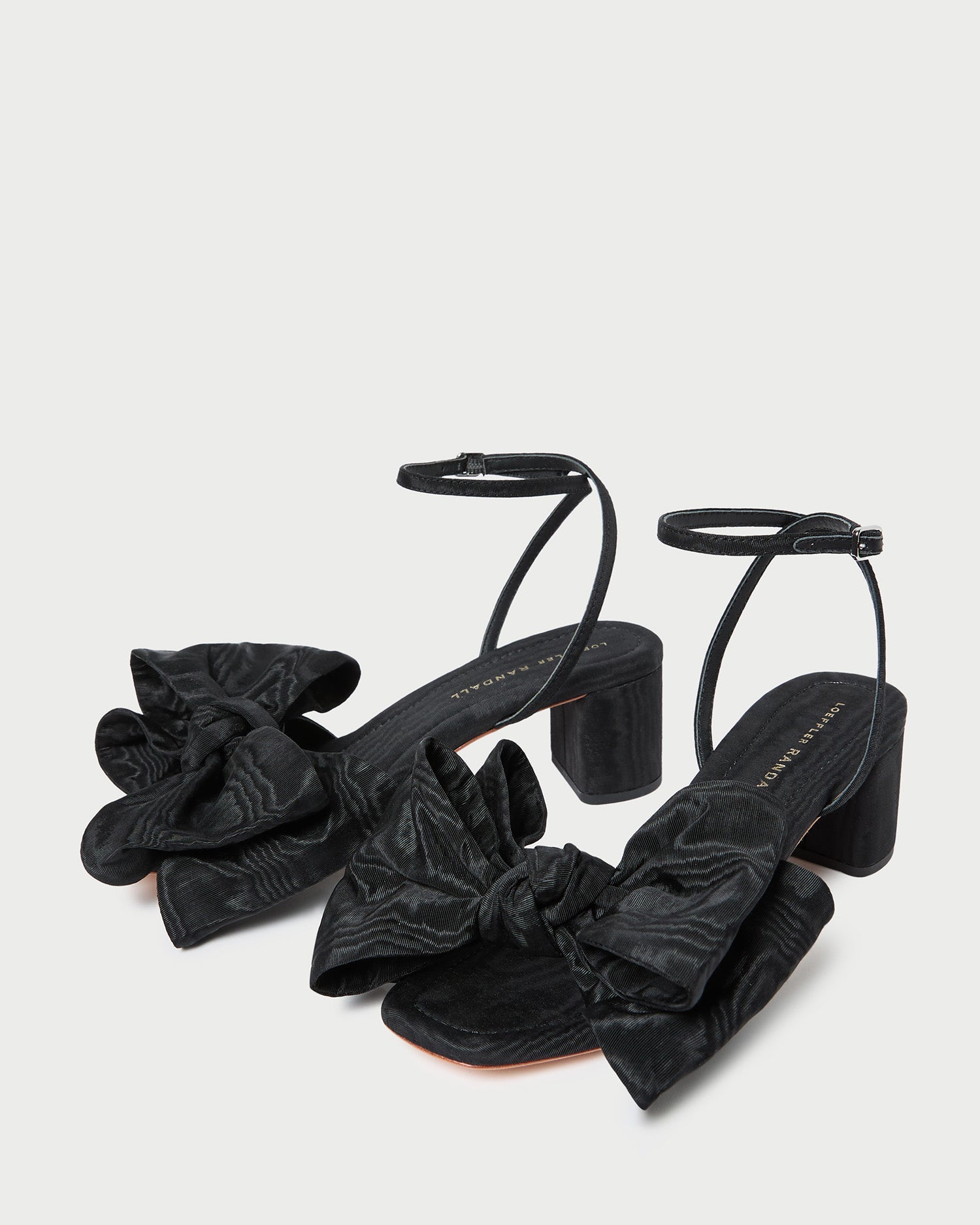 Loeffler Randall Women / Carmen Black Moiré Bow Sandal