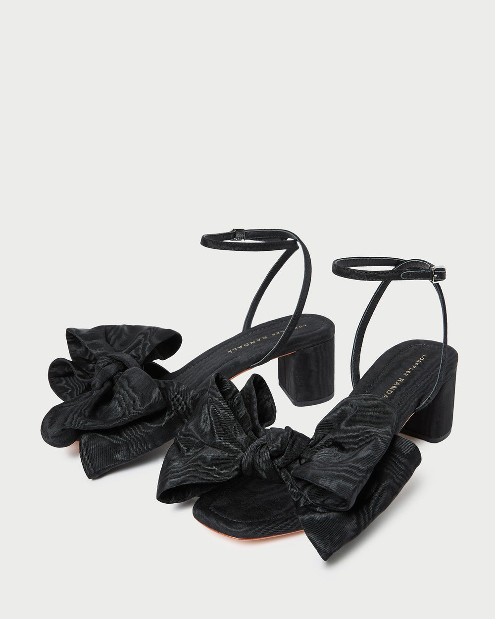Loeffler Randall Women / Carmen Black Moiré Bow Sandal