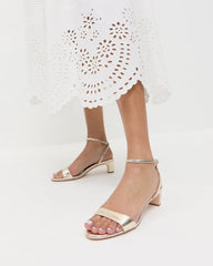 Loeffler Randall Women / Alice Champagne Leather Sandal