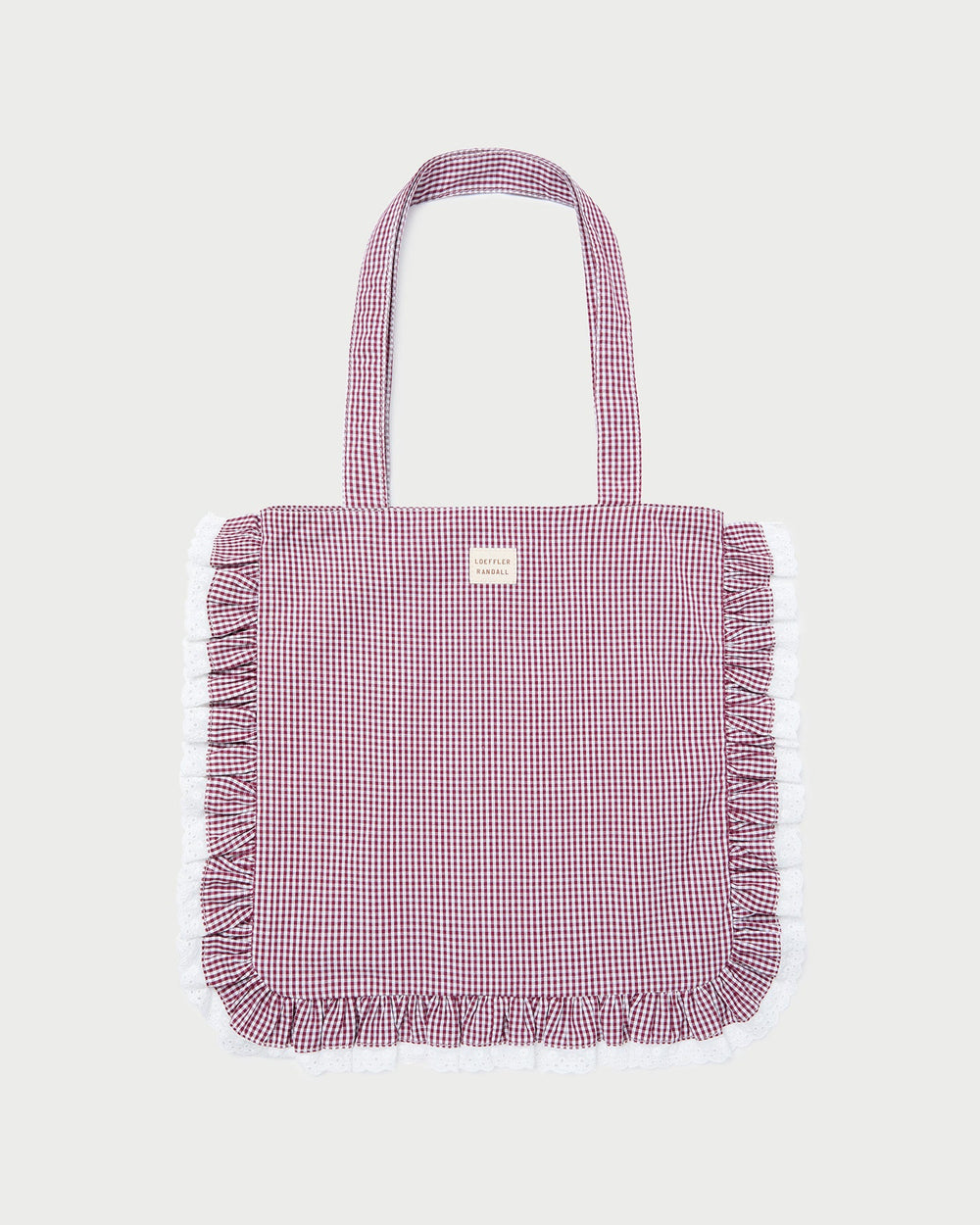 Loeffler Randall Women / Justine Maroon Ruffle Tote