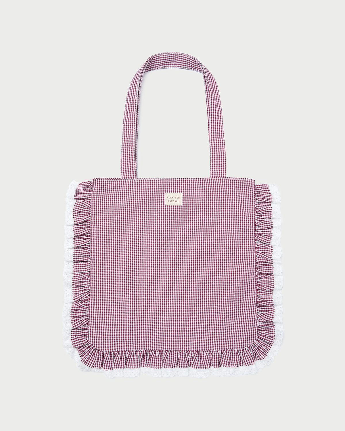Loeffler Randall Women / Justine Maroon Ruffle Tote