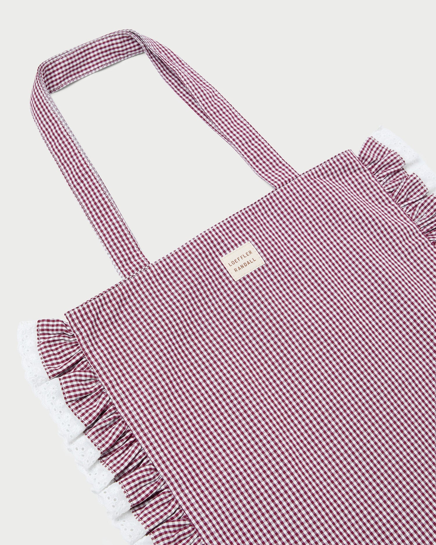 Loeffler Randall Women / Justine Maroon Ruffle Tote