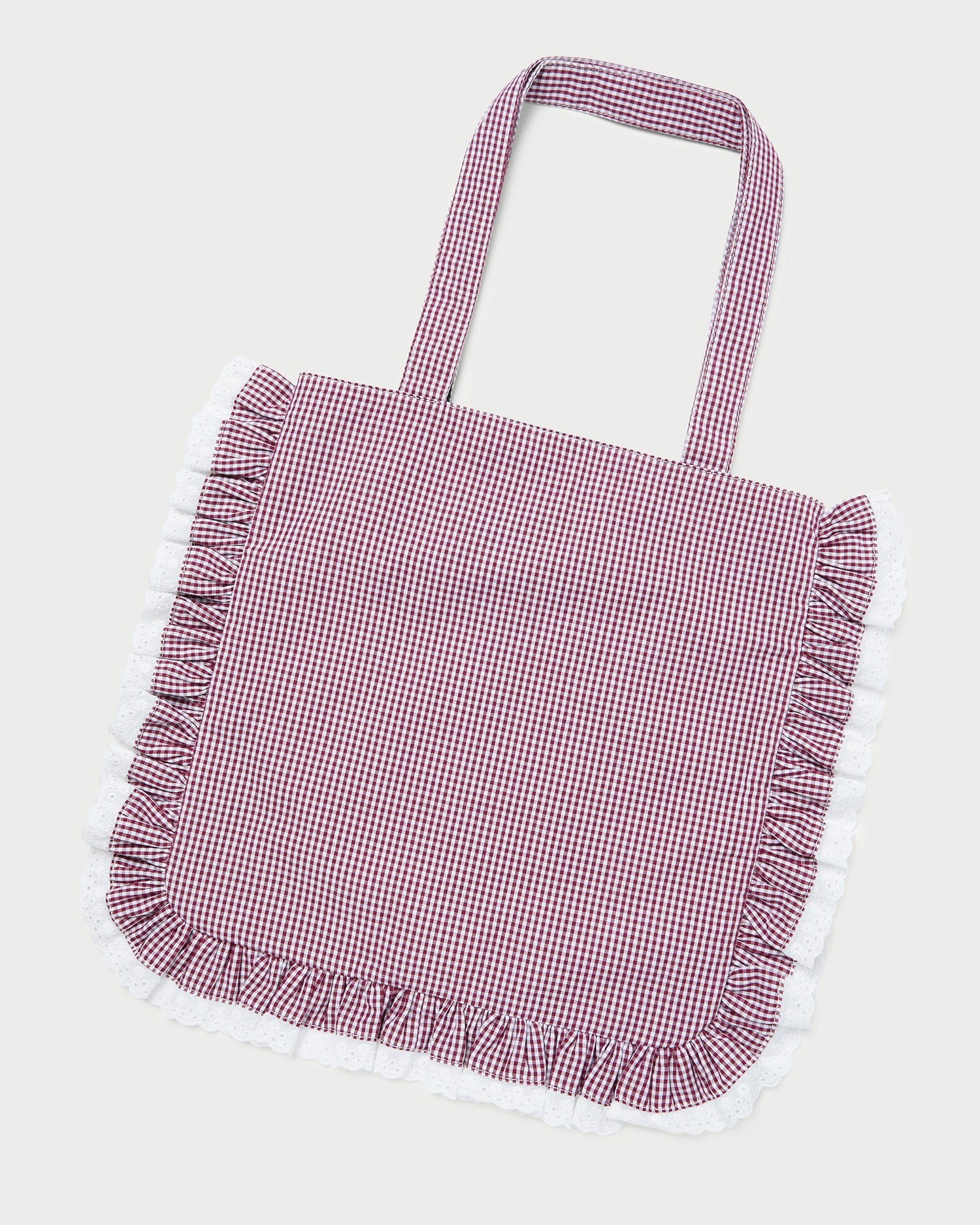 Loeffler Randall Women / Justine Maroon Ruffle Tote