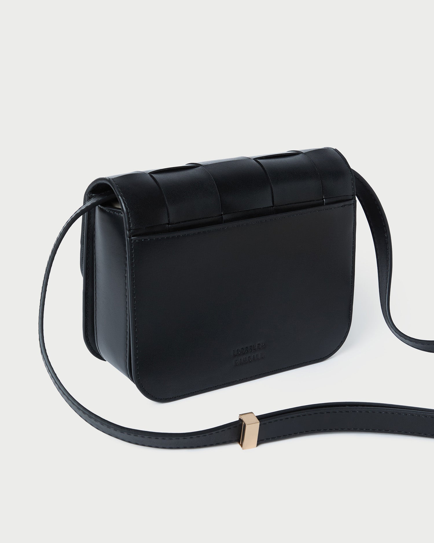Loeffler Randall Women / Desi Black Woven Leather Crossbody
