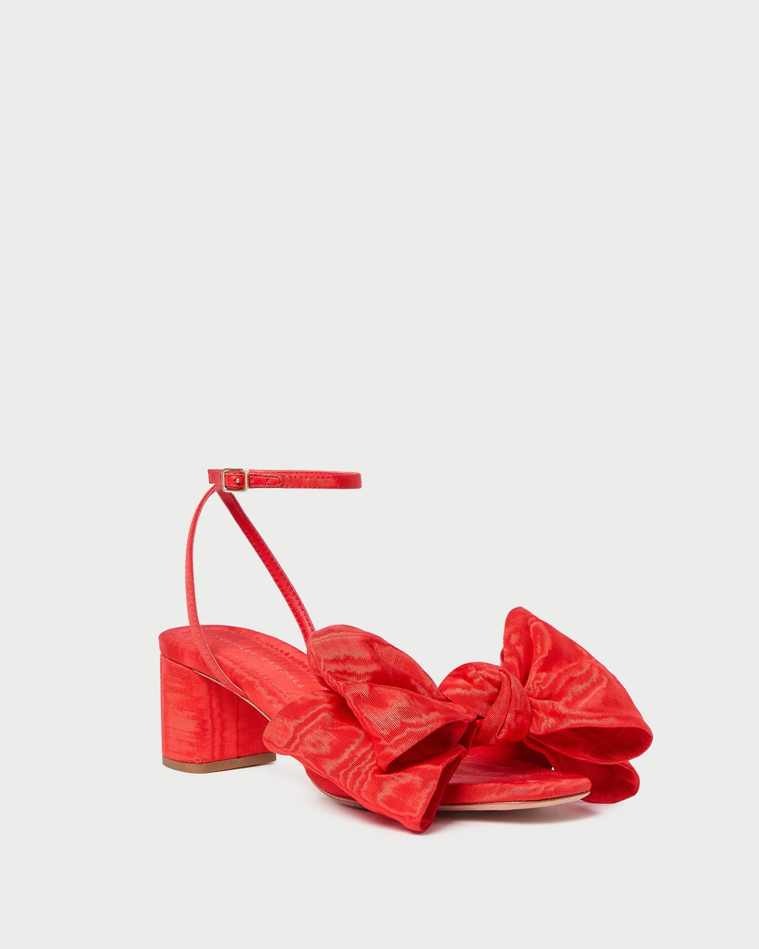 Loeffler Randall Women / Carmen Red Moiré Bow Sandal