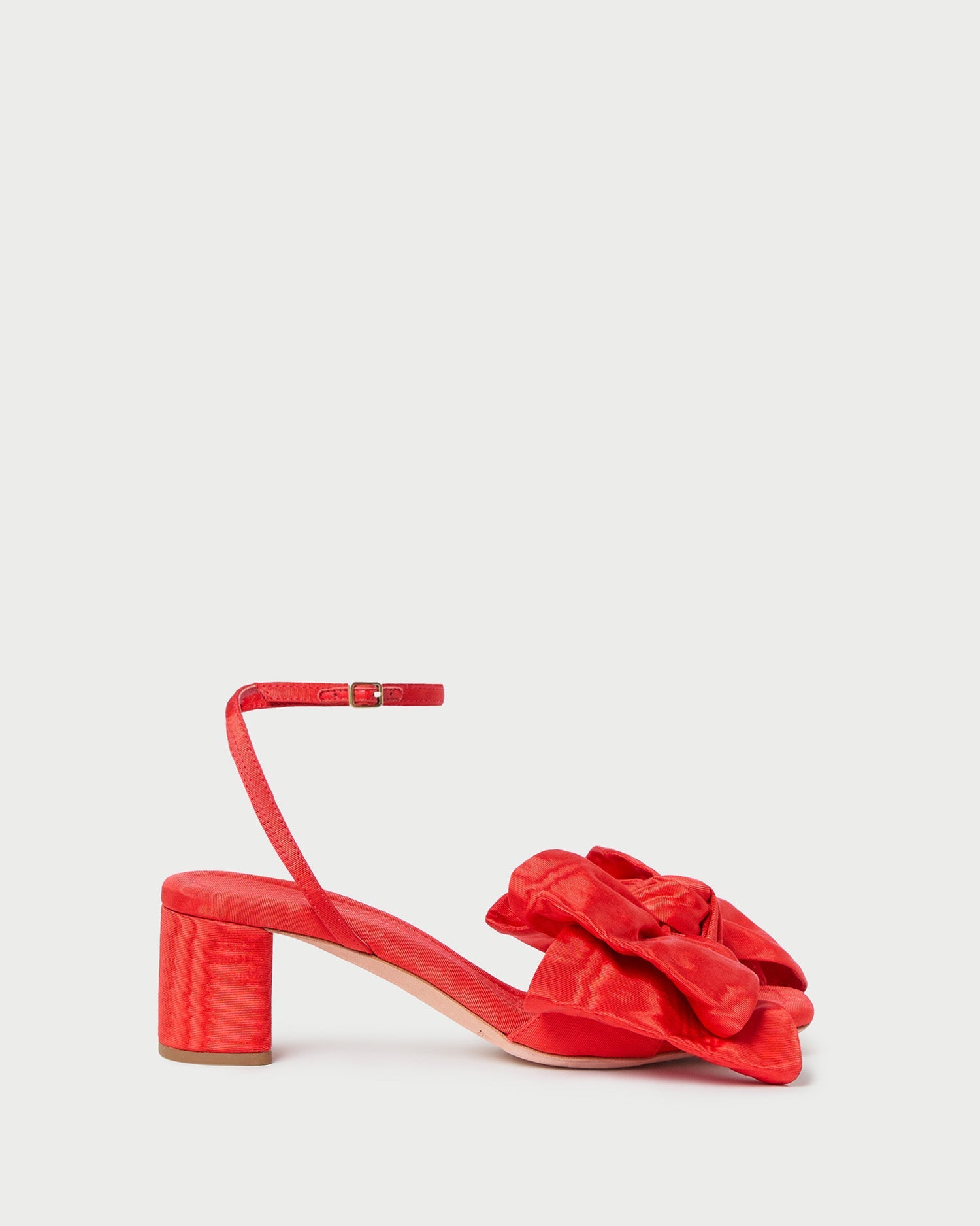 Loeffler Randall Women / Carmen Red Moiré Bow Sandal