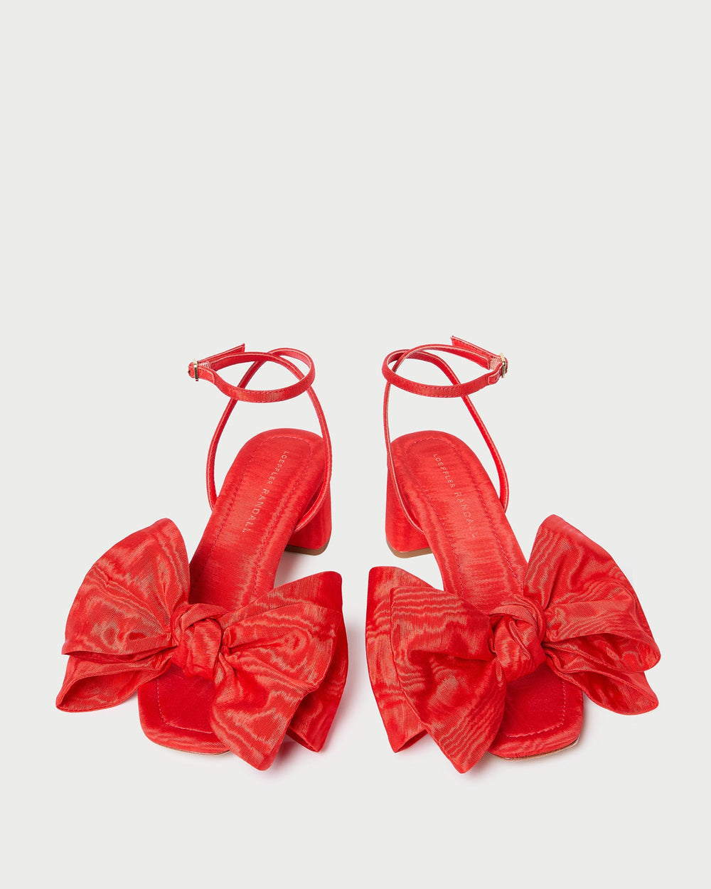 Loeffler Randall Women / Carmen Red Moiré Bow Sandal