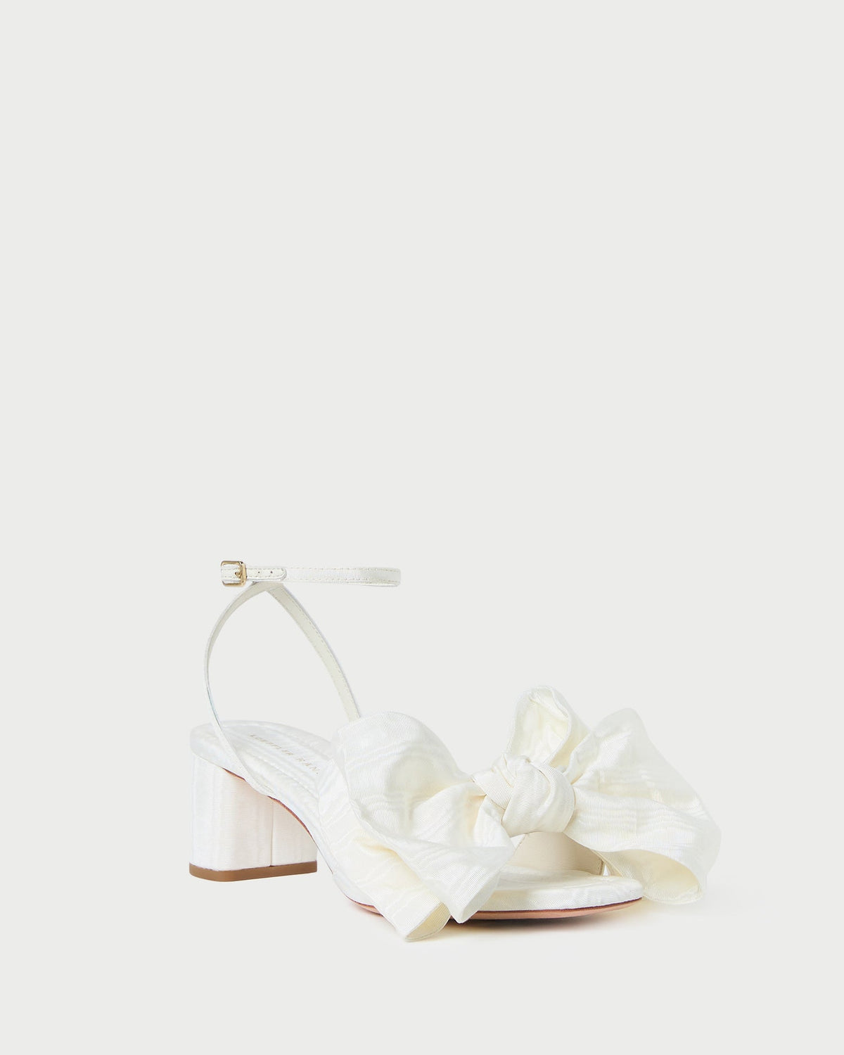 Loeffler Randall Women / Carmen Cream Moiré Bow Sandal