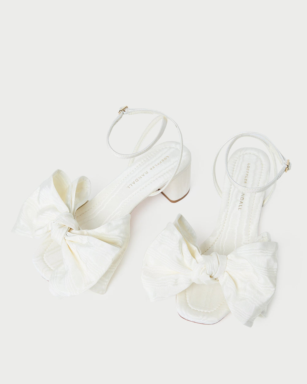 Loeffler Randall Women / Carmen Cream Moiré Bow Sandal