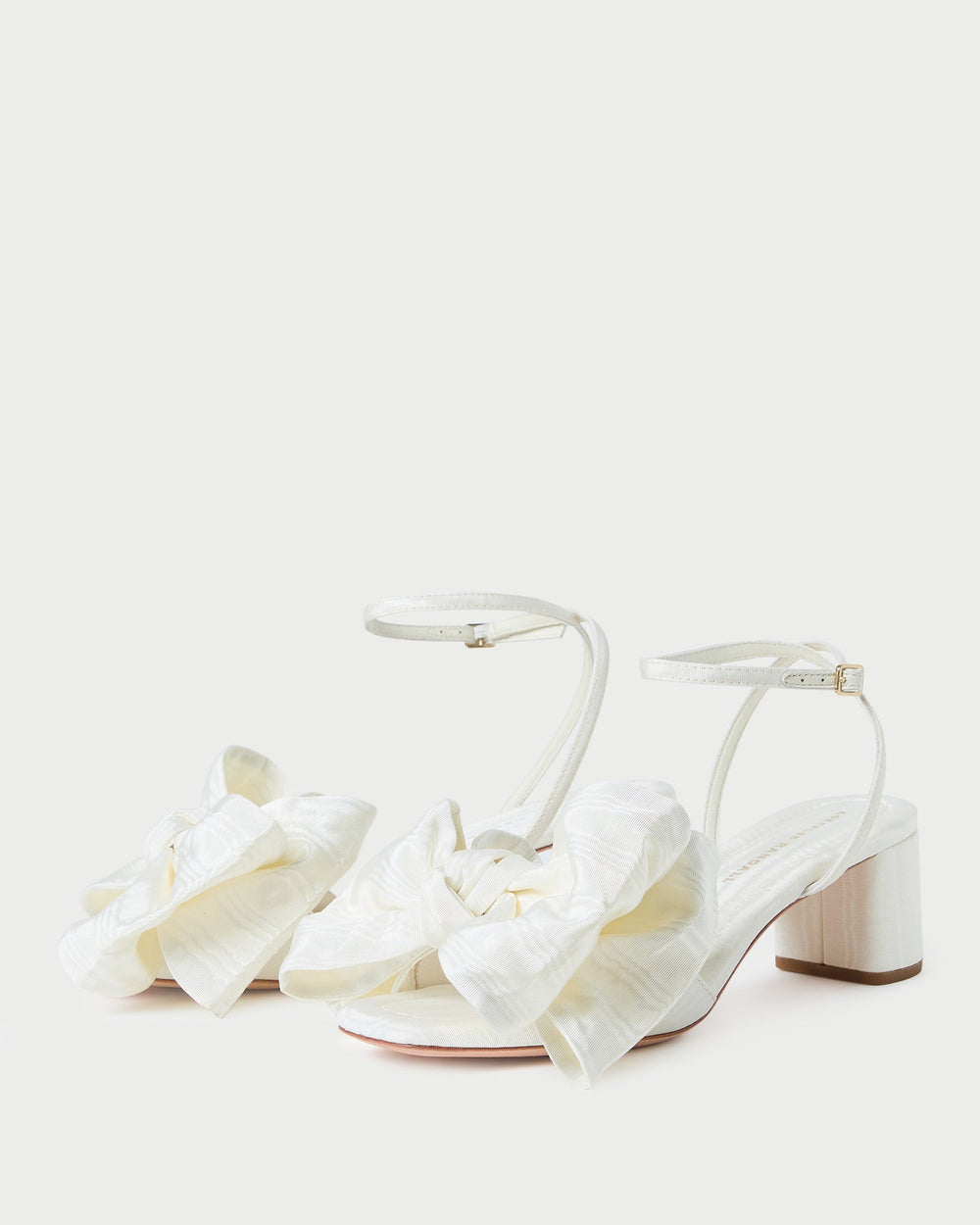 Loeffler Randall Women / Carmen Cream Moiré Bow Sandal