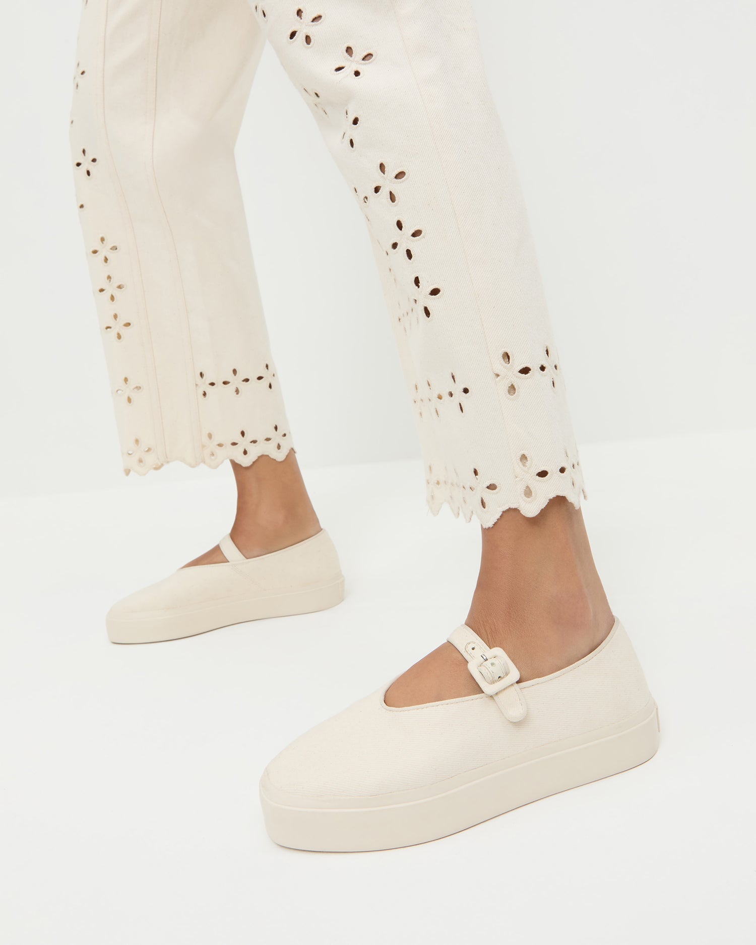 Loeffler Randall Women / Cooper Natural Mary Jane Sneaker