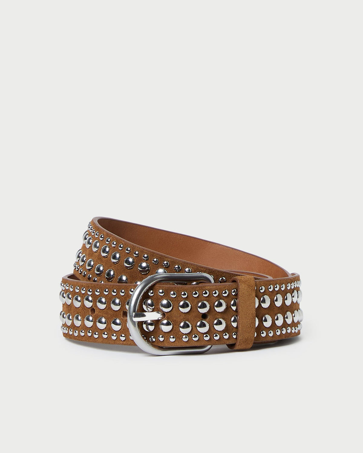 Loeffler Randall Women / Isaac Cacao/Silver Studded Belt
