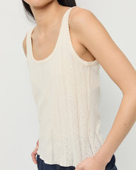 Loeffler Randall Women / Rylee Pointelle Tank Top