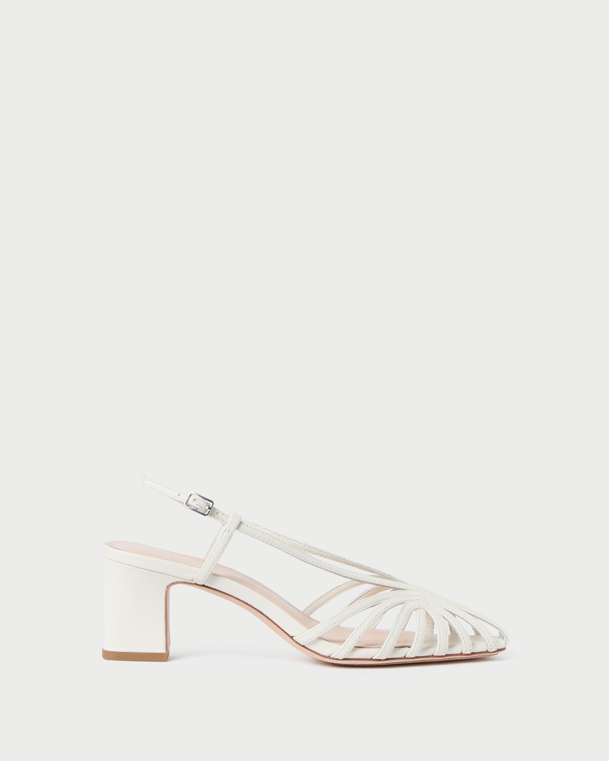 Loeffler Randall Women / Priscilla Cream Heeled Sandal