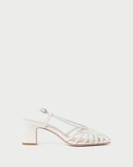 Loeffler Randall Women / Priscilla Cream Heeled Sandal