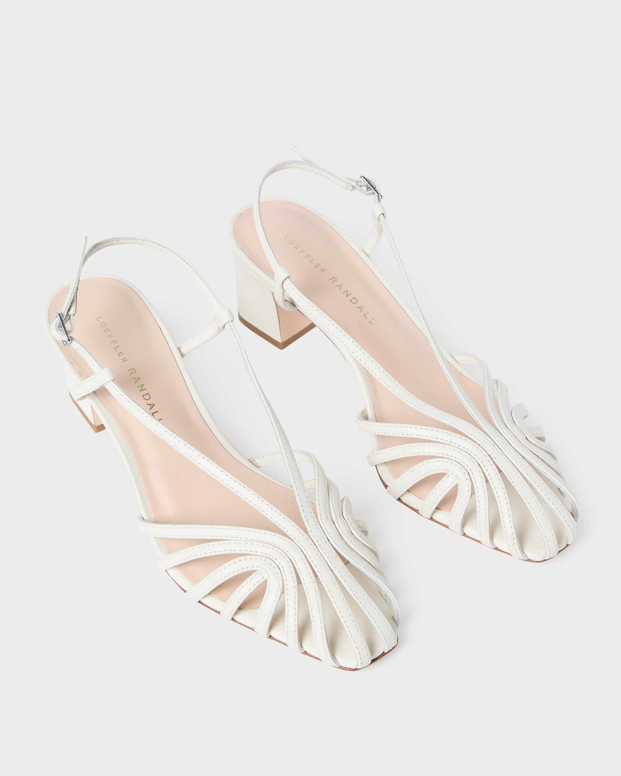 Loeffler Randall Women / Priscilla Cream Heeled Sandal