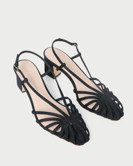 Loeffler Randall Women / Priscilla Black Moiré Heeled Sandal